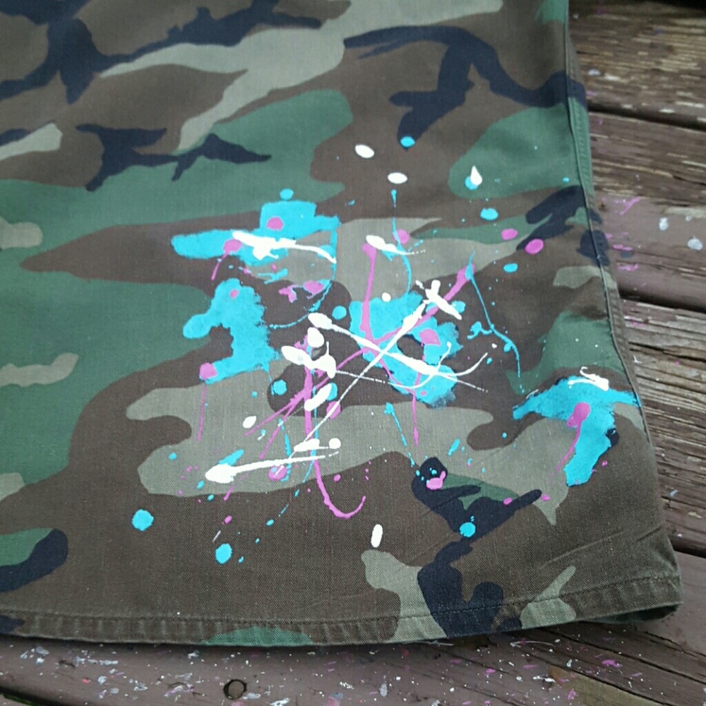 Custom Painted Camouflage Jacket - image 4