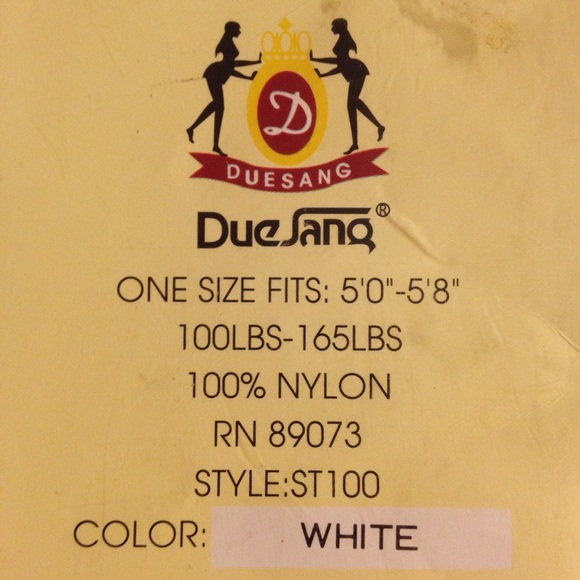 Sheer panty hose white - Picture 3 of 3