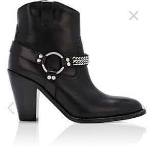 saint laurent black women's curtis boots