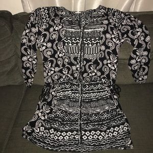Printed drop waist dress. EUC.