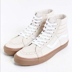 Men sz 10 cream van skate hi