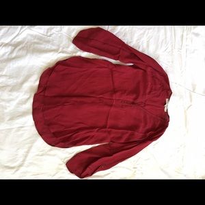 What goes around comes around red silk top