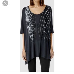 S/M AllSaints Piuma Dream Oversized Tee S/M AllSaints Piuma Dream Oversized Tee