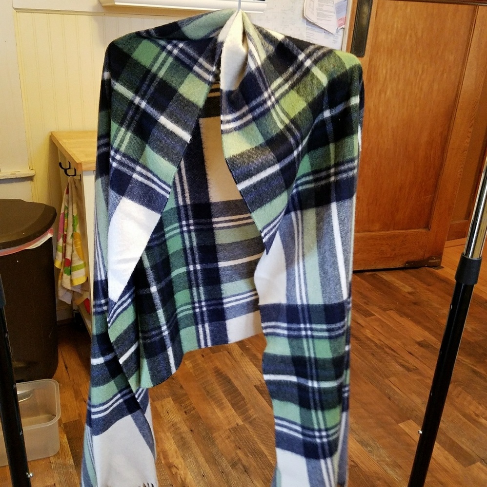 Dior cashmere tartan wrap