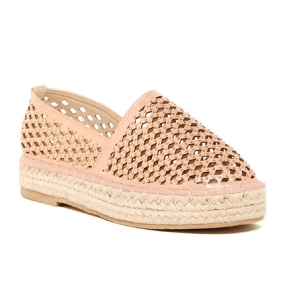 Catherine Malandrino Rose Gold Melchior flat sz 10