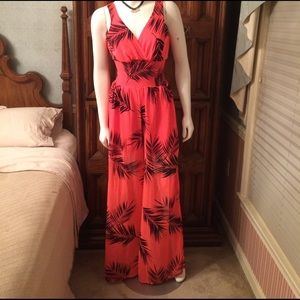 NWT Arden B. Medium Coral Orange Jumpsuit