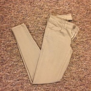 Khaki Stretch Jeggings