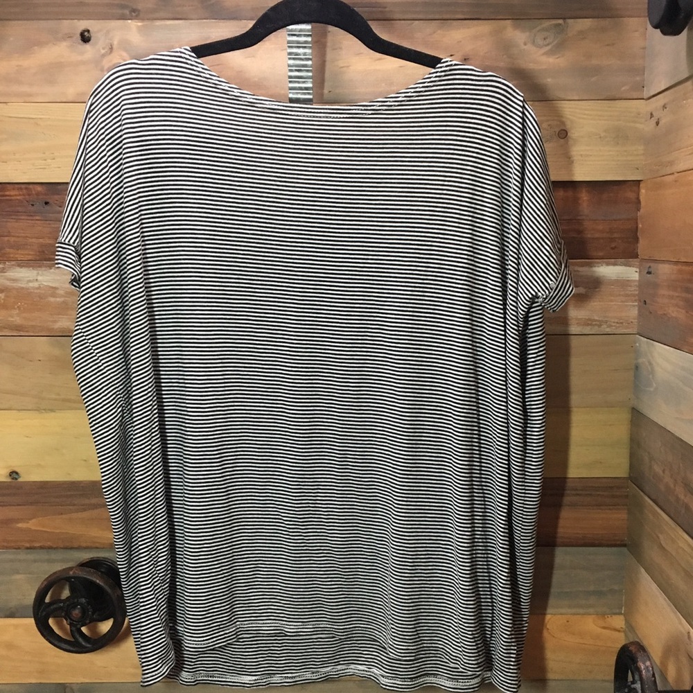 Black and white stripped shirt