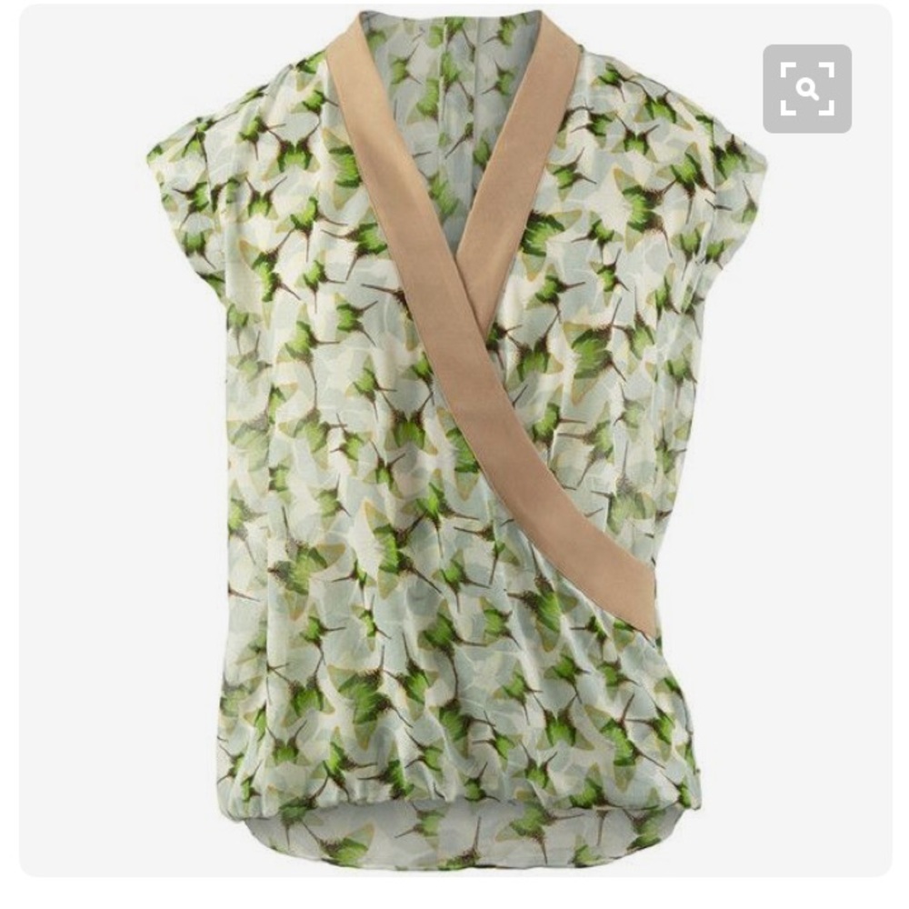 CAbi Butterfly Wrap Top