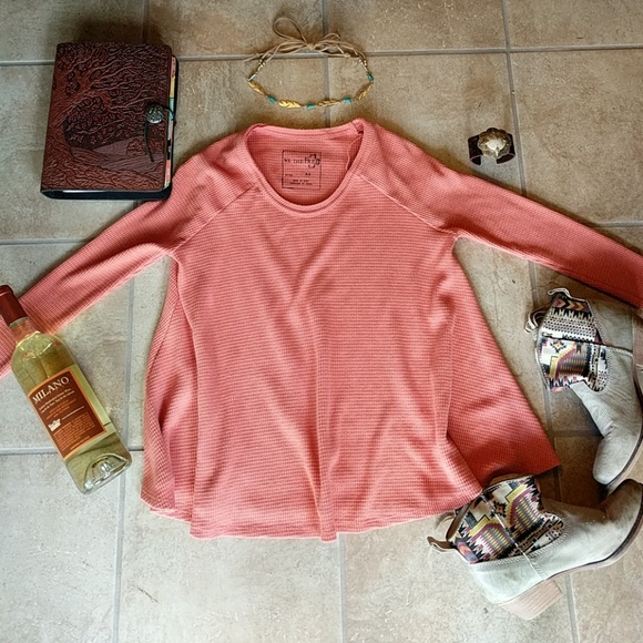 Free people we the free flowy salmon too xs - Picture 2 of 3