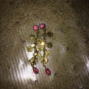 Tatiana Tarantino peacesign earrings