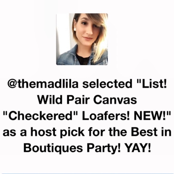 Wild Pair Black & White Checkered Loafer! NEW! - Picture 8 of 9