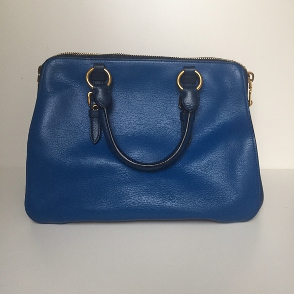 ☄️Miu Miu Large Blue Leather Bag☄️ - Picture 3 of 5