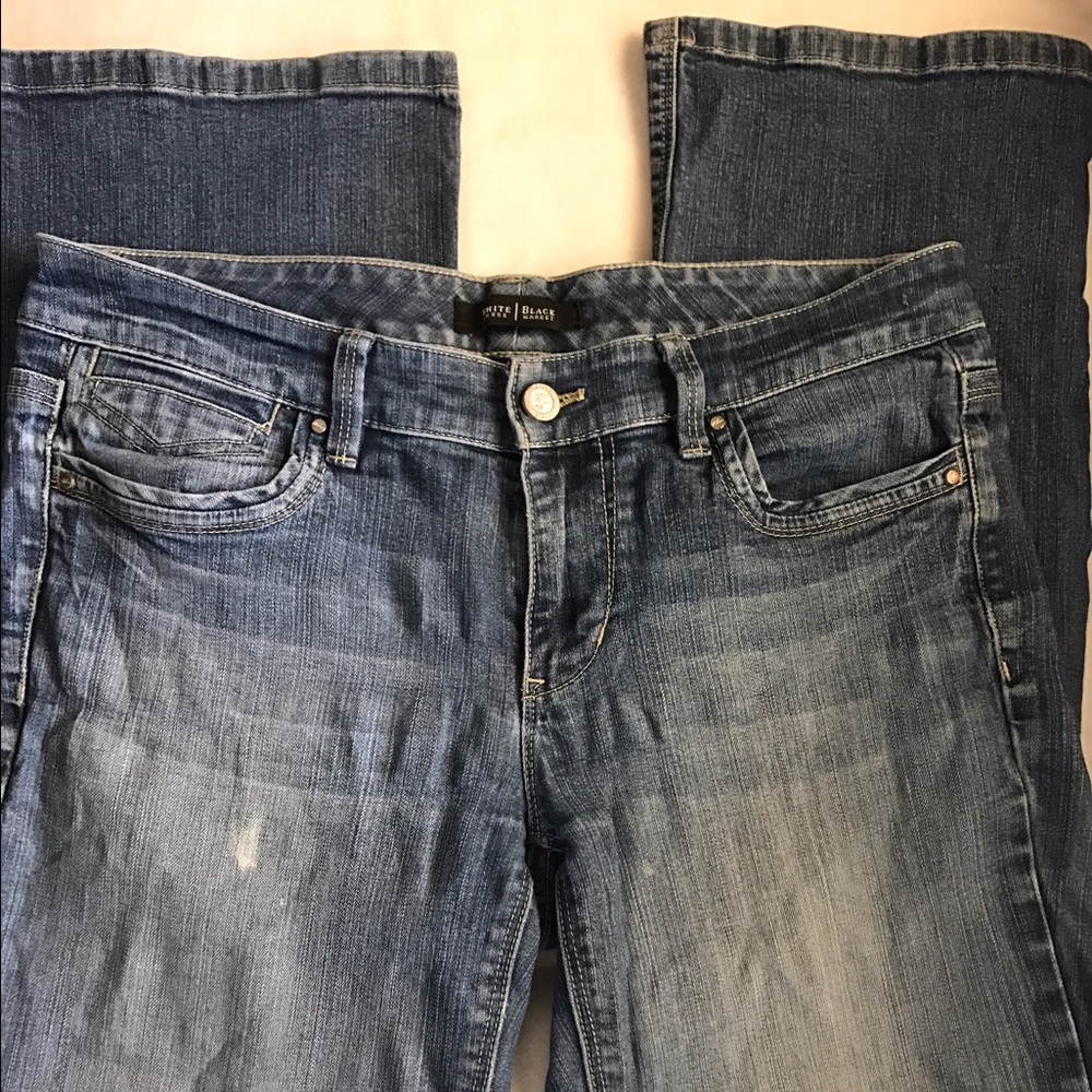 White House Black Market bootcut jeans, sz 4