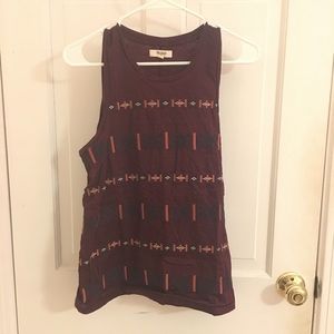 Madewell embroidered tank top