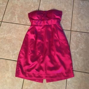 Pink silk dress