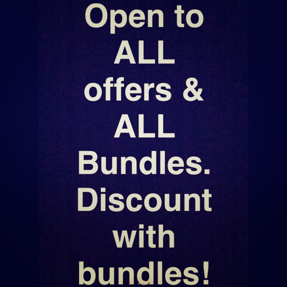 Open to all offers & bundles! Feel free to ask.