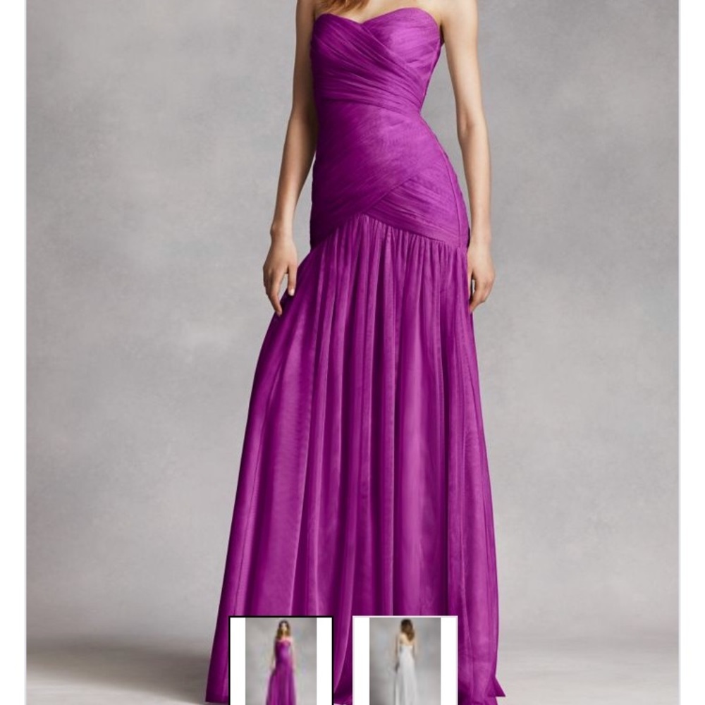 White by Vera Wang strapless gown