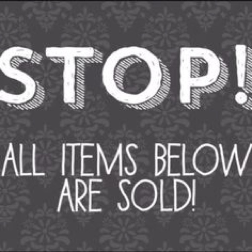 All items past this point have been sold!