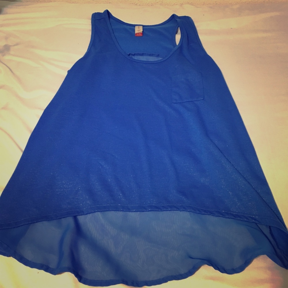 Blue tank top