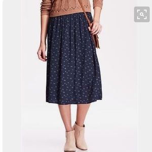 Blue midi skirt