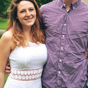 Wet Seal white midriff dress