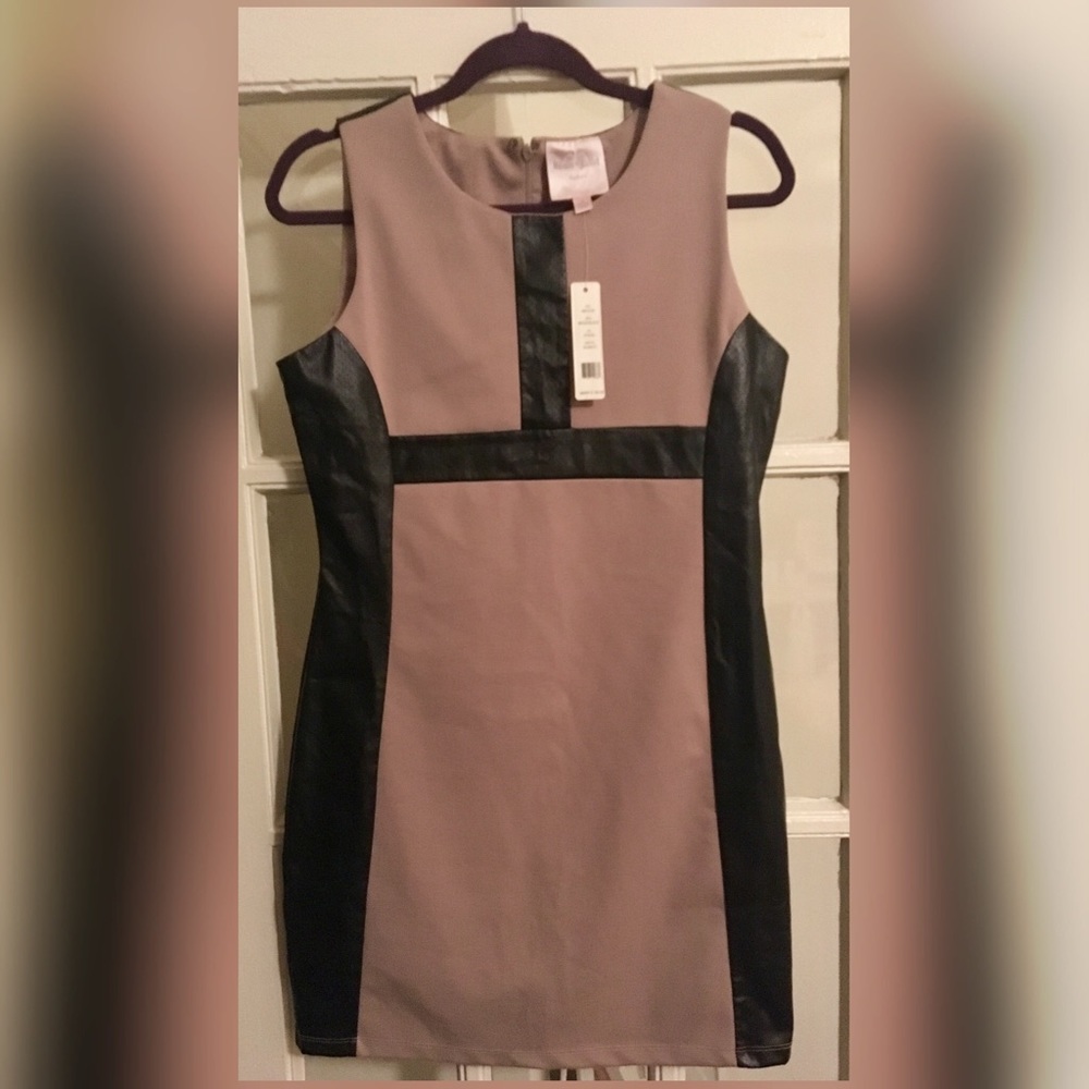 Romeo & Juliet Couture Black & Beige Dress