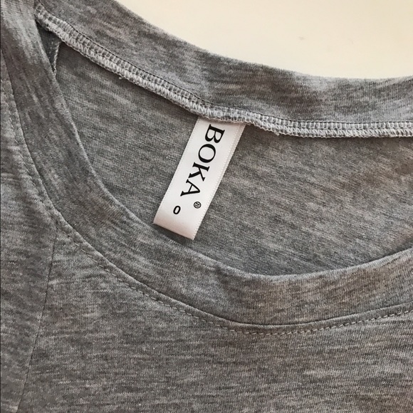 Grey Maxi Dress with Large Pocket Detail - Picture 2 of 6