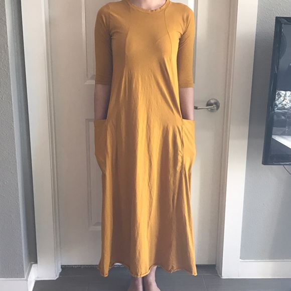 Grey Maxi Dress with Large Pocket Detail - Picture 6 of 6