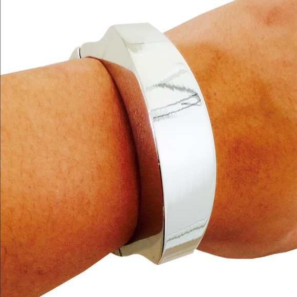 TORY Silver Fitbit Flex Fitness Tracker Bracelet - Picture 2 of 5