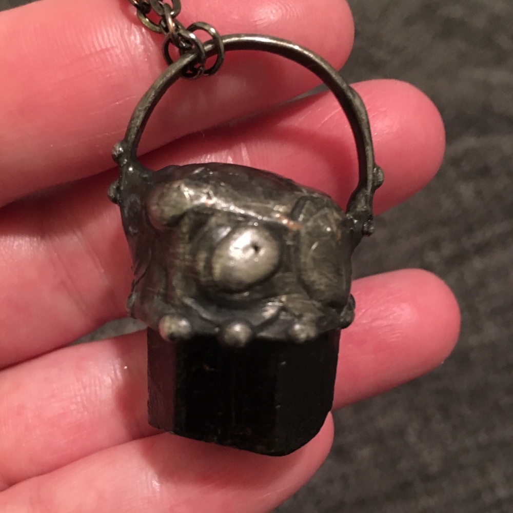 Black Tourmaline Necklace ON HOLD FOR JACKI
