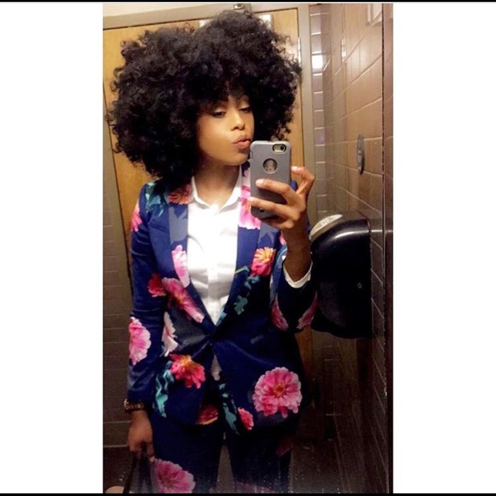 Printed pant suit