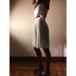 chiffon pleated skirt
