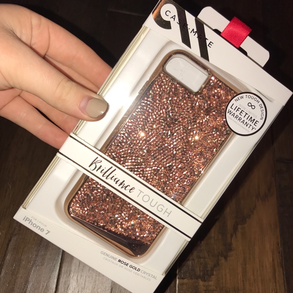 NWT case mate I phone 7 rose gold