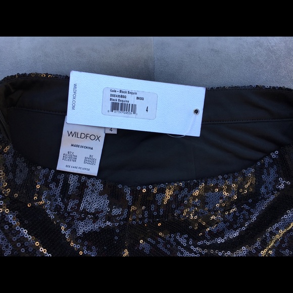 Wildfox Couture Lula sequin mini Skirt size 4 - Picture 5 of 5