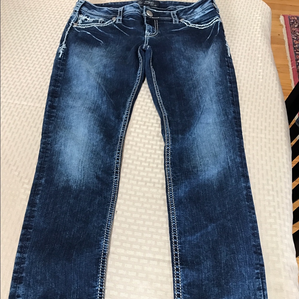 Silver jeans