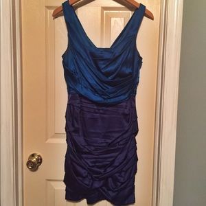 Two-tone Express Satin Dress