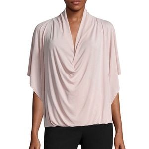 Pink Drape Front Top