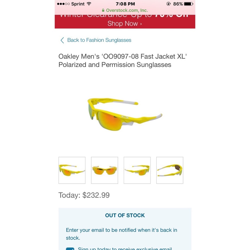 Oakley's Men's Polarized and Permission Sunglasses