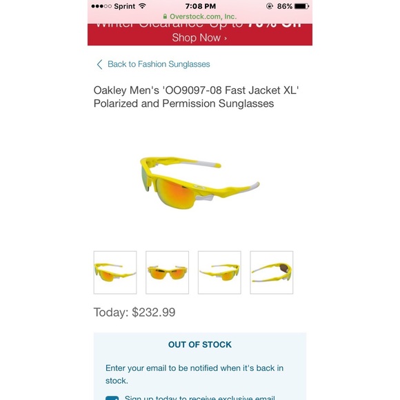 Oakley's Men's Polarized and Permission Sunglasses - Picture 1 of 7