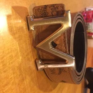 Designer MCM belt