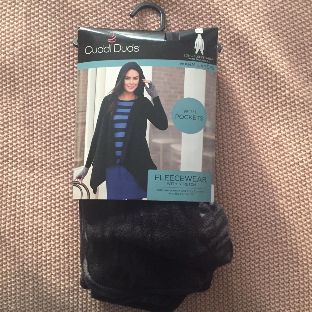 Cuddle Duds hooded Cardigan cozy sweater NWT