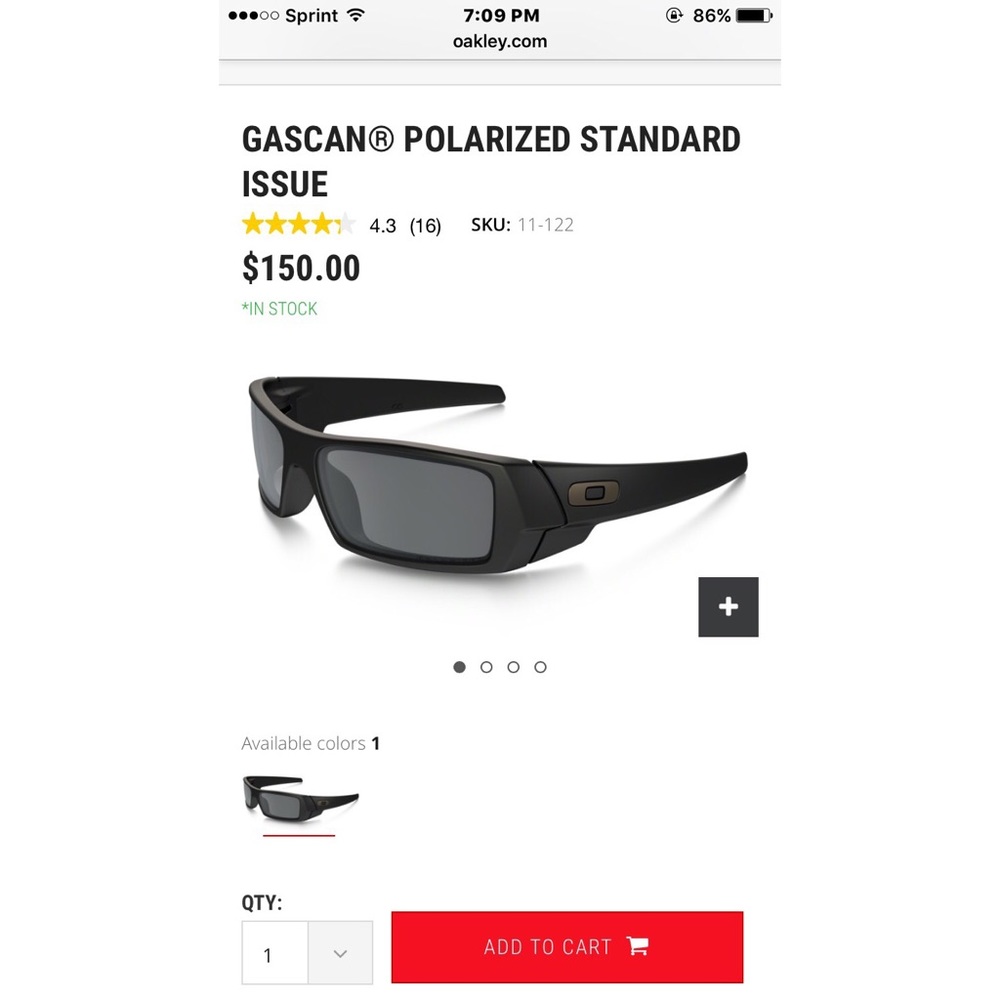 Oakley Gacsan Polarized Standard Issue