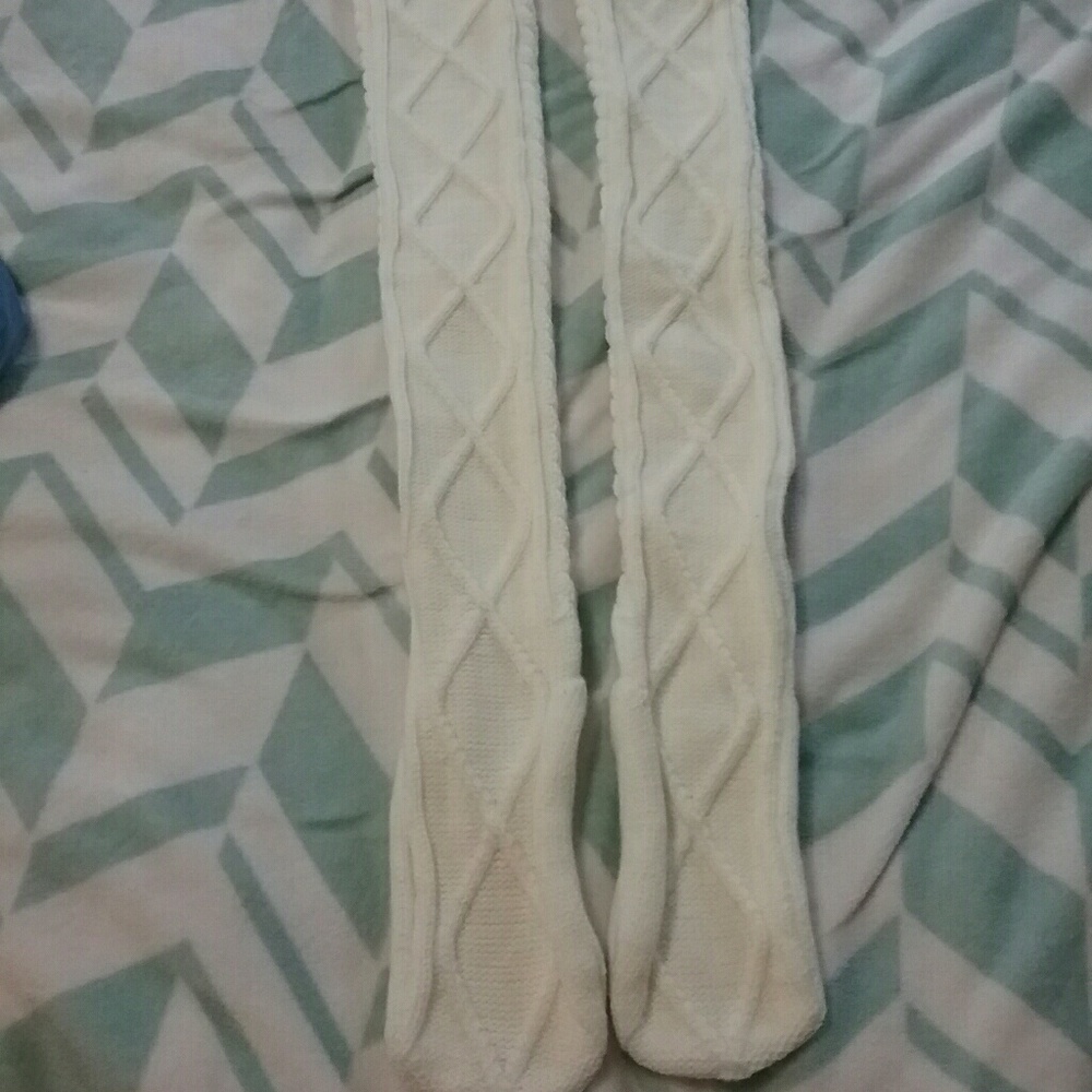 Thigh high boot socks