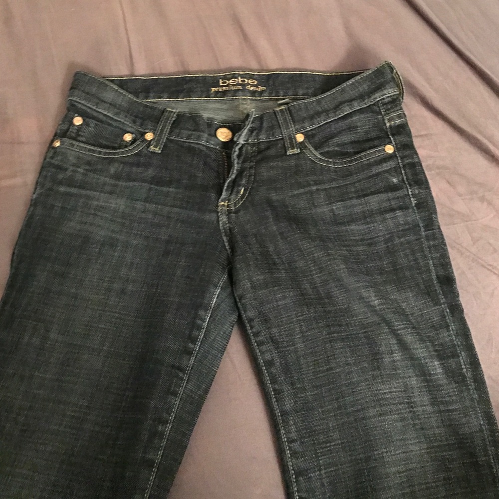 Boot cut dark Bebe jeans size 26p
