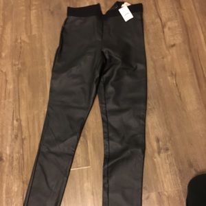 J Crew leather pants size 4 never worn
