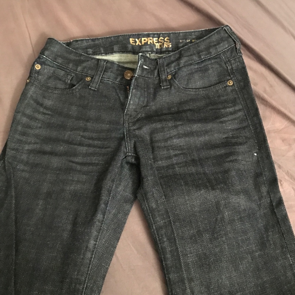 Dark denim EXPRESS JEANS size 0 regular