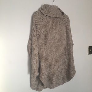 Free People Sweater Oatmeal turtle neck long