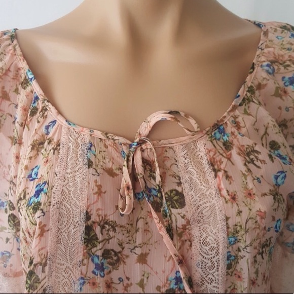 NWOT ❗️ Pink Floral boho Princess Dress - Picture 4 of 4