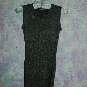 Glittery black dress